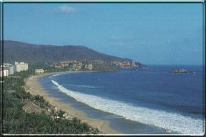 HOTEL ROW ON IXTAPA'S DEL PALMAR BEACH